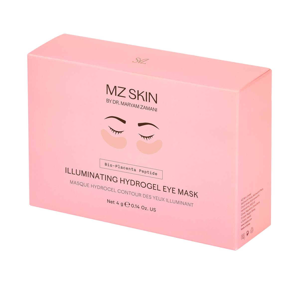 MZ Skin Bio-Placenta Peptide Illuminating Hydrogel Eye Mask pack of 5