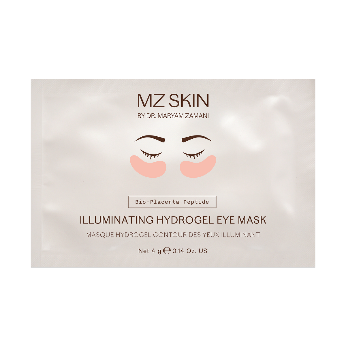 MZ Skin Bio-Placenta Peptide Illuminating Hydrogel Eye Mask single sachet