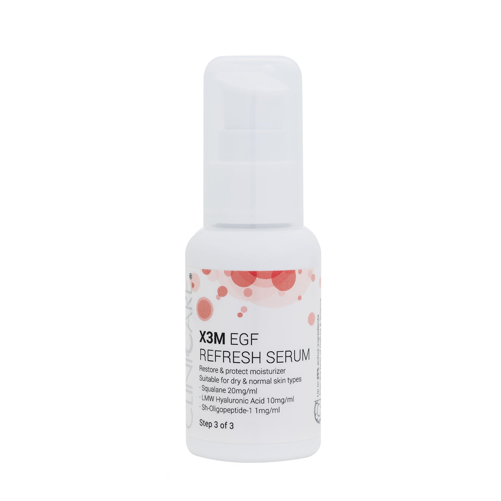 cliniccare x3m egf refresh serum anti aging 487387