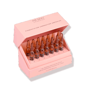 Pigmentation Correcting Ampoules open box angle